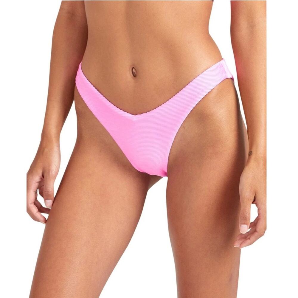 0260 NWT RVCA SALT WASH FRENCH PINK BIKINI BOTTOM - Picture 1 of 8